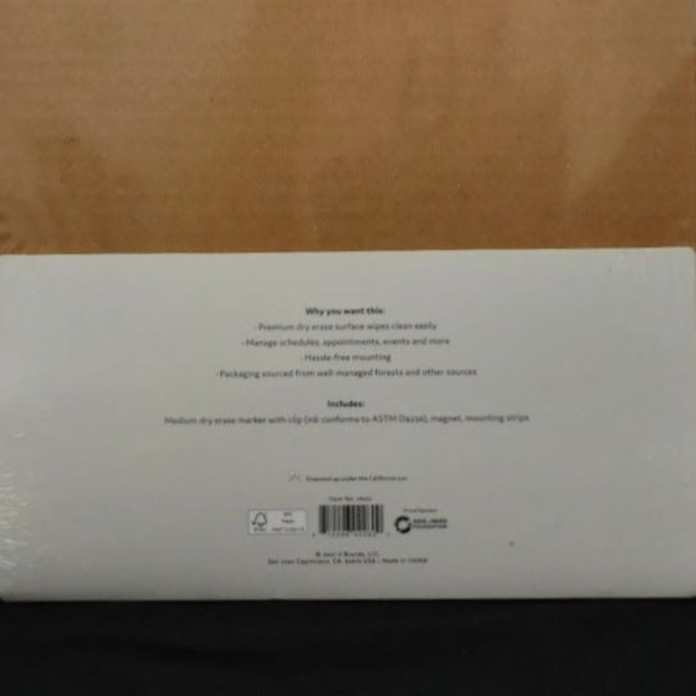 U Brands Magnetic Dry Erase Monthly Calendar Comtempo 14 x 11 White Surface Whit - Picture 6 of 6